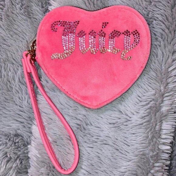 Juicy Couture Handbags - Pink Juicy Couture Velour Wristlet